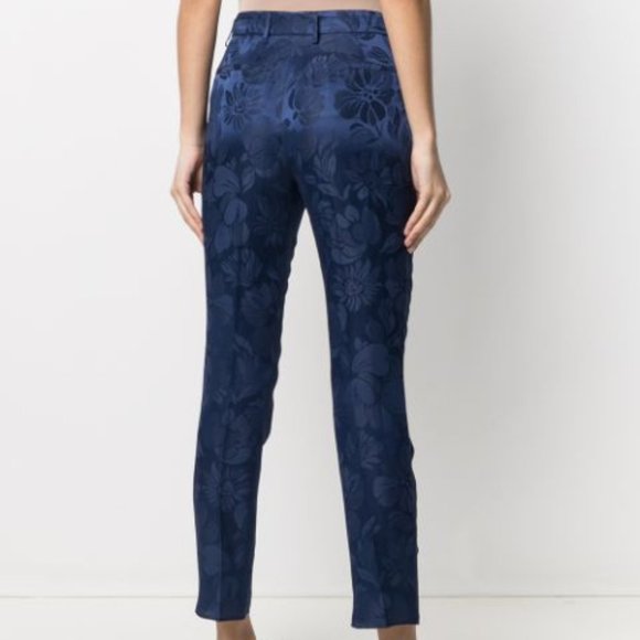 ETRO Tailored Blue Jacquard chino trousers Large EUR 48 / US 12 - Picture 1 of 10